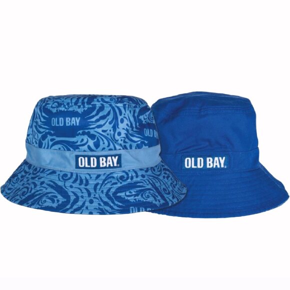 Old Bay Blue Crab Tonal Reversible Bucket Sun Hat - NEW Fast Ship - Picture 2 of 4